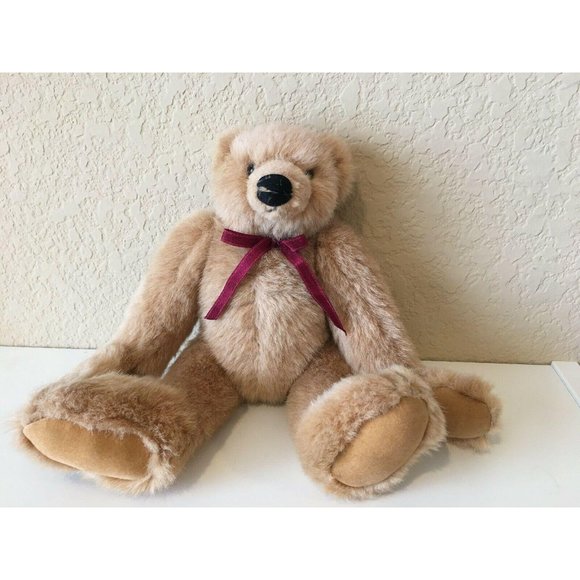 Bearly There Eureka Stuffed Mohair Jointed Bear 10 - Picture 4 of 7